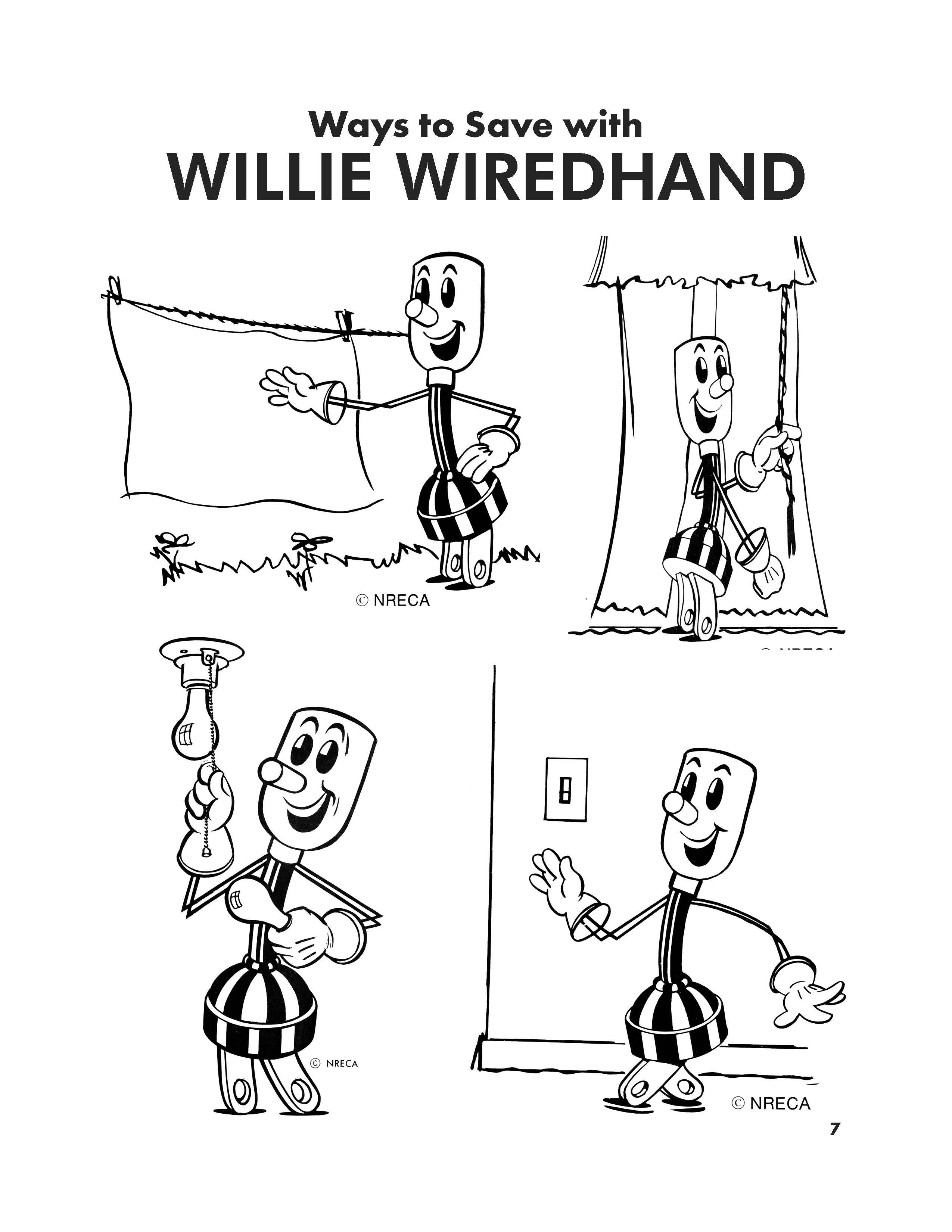 Willie Wirehand Coloring page 